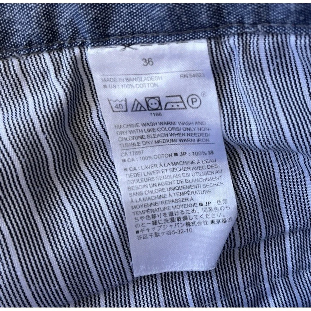 Banana Republic Size‎ 36 Aiden Short Gray Chino 100% Cotton Capsule Preppy